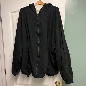 Big and Tall Kingsize black hoodie Pre-owned very good condition Thermal Lining
